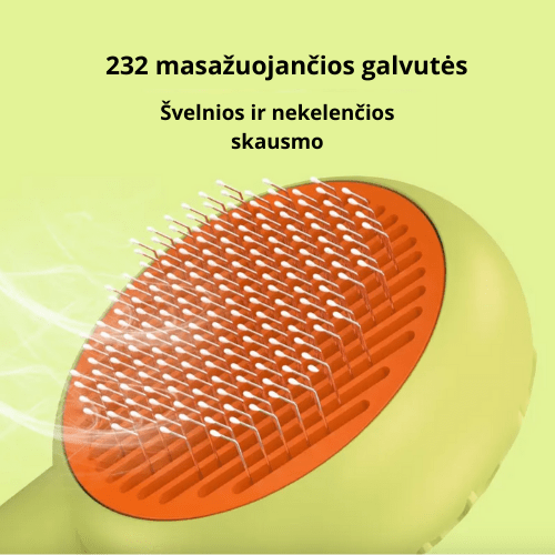 Savaime išsivalančios ir masažuojančios gynūnų šukos